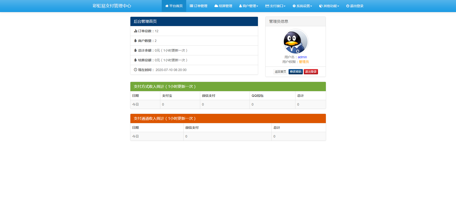 全开源运营版新版彩虹易支付二开支付源码带API退款轮训支付实名认证等10套模板