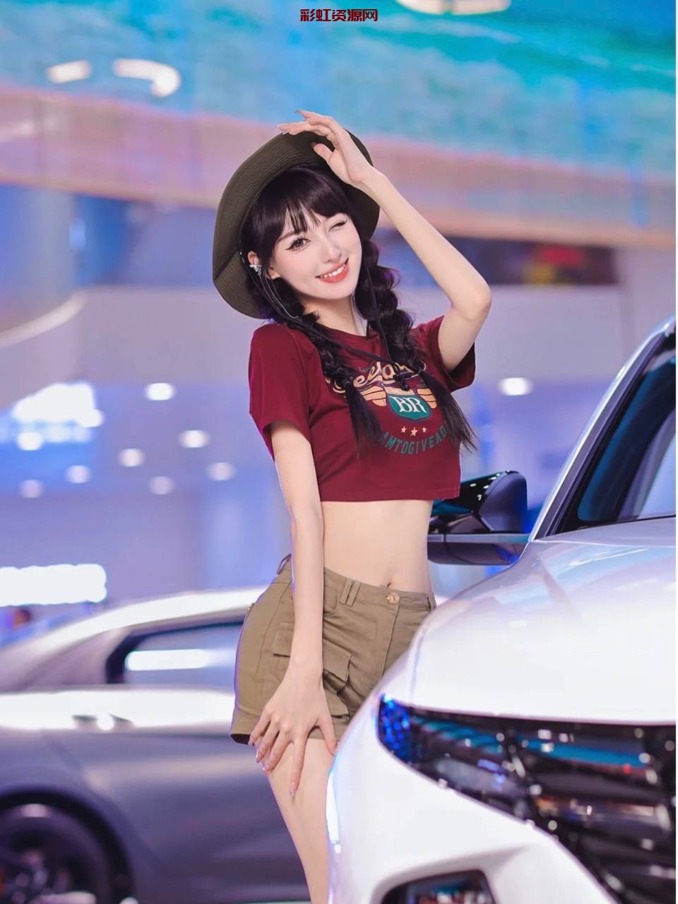 #上海  #静安  车模梓瞳 ：03年 身高176