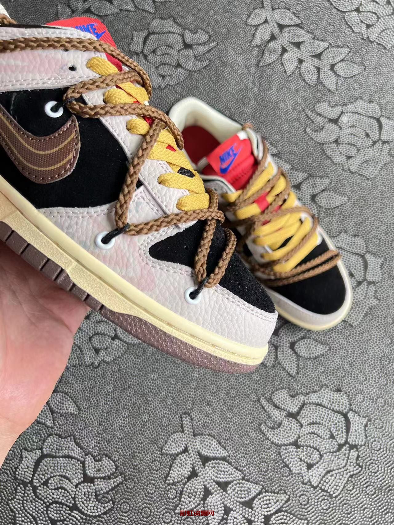 Nike Dunk Low 熊猫恶作剧 街头涂鸦 熊猫泼墨低帮板鞋 黑粽色?