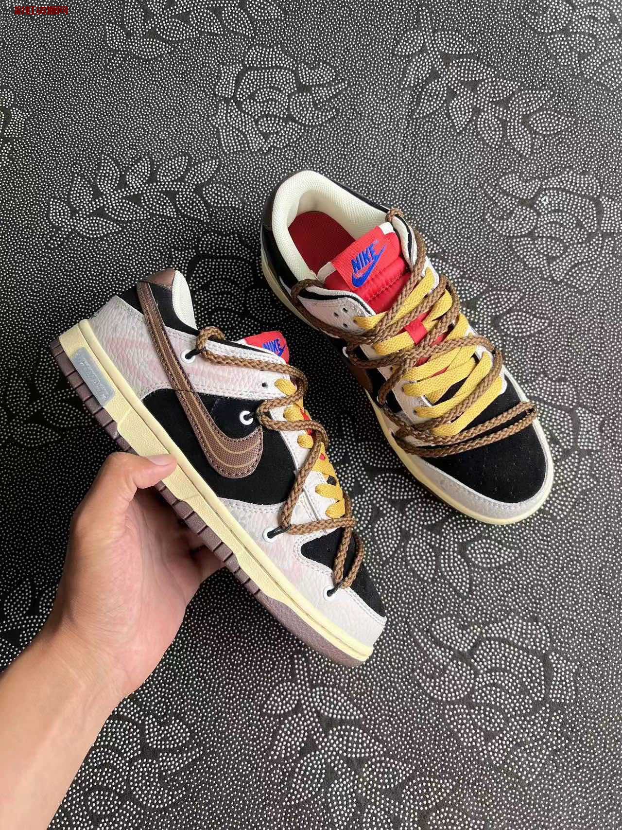 Nike Dunk Low 熊猫恶作剧 街头涂鸦 熊猫泼墨低帮板鞋 黑粽色?