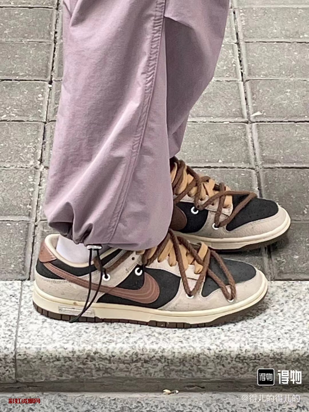 Nike Dunk Low 熊猫恶作剧 街头涂鸦 熊猫泼墨低帮板鞋 黑粽色?