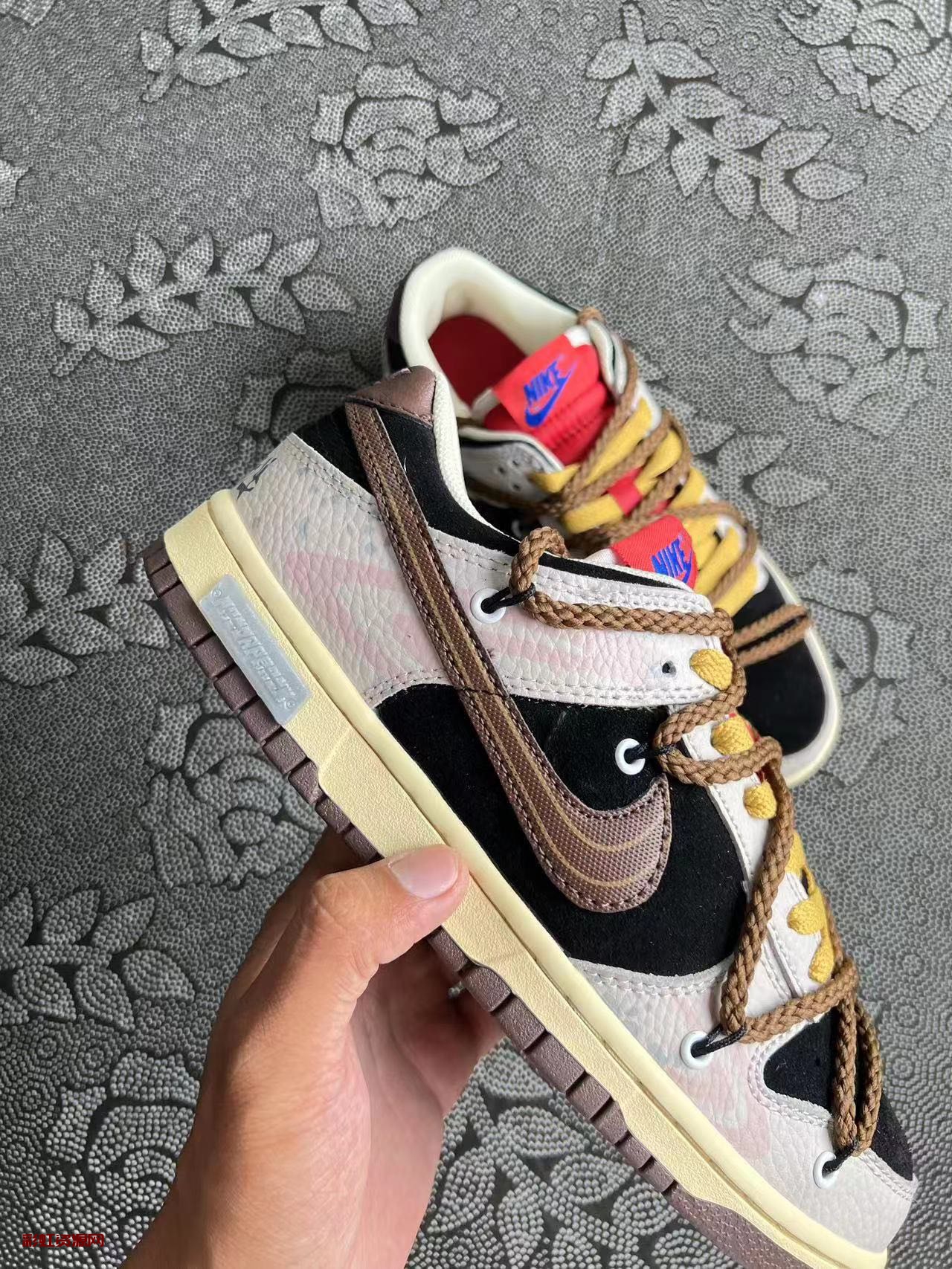 Nike Dunk Low 熊猫恶作剧 街头涂鸦 熊猫泼墨低帮板鞋 黑粽色?