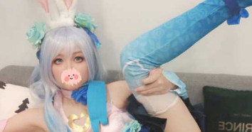 网红COSER 不甜 最新定制私拍 COS王者荣耀公孙离花间舞与小乔纯白花