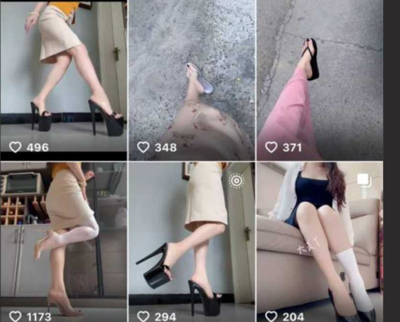 抖音网红御姐 大美丫鞋柜