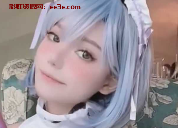 反差女神 欲梦 时隔半年再出新片 COS 雷姆兔女郎 彩色幻龙