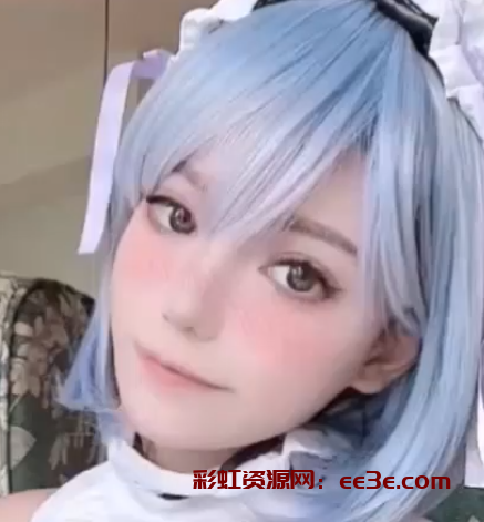 反差女神 欲梦 时隔半年再出新片 COS 雷姆兔女郎 彩色幻龙