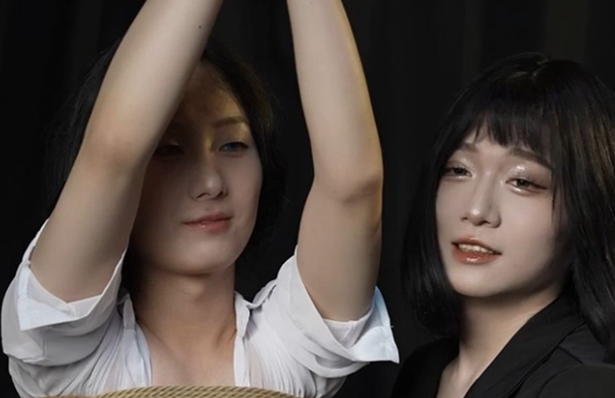 绝美人妖 小埃 被主人捆绑玩弄 竹竿吊绳尽显凄美画面